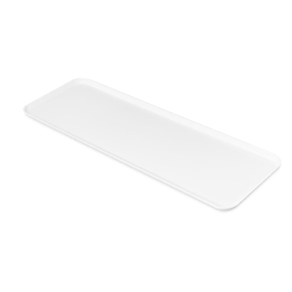 Carlisle Rectangular Market Tray - 30" x 10 7/16" Fiberglass, Pearl White (1030FMT301)