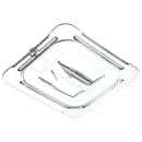 Carlisle Universal 1/6 Size Food Pan Solid Lid - Clear (10310U07) thumbnail 4