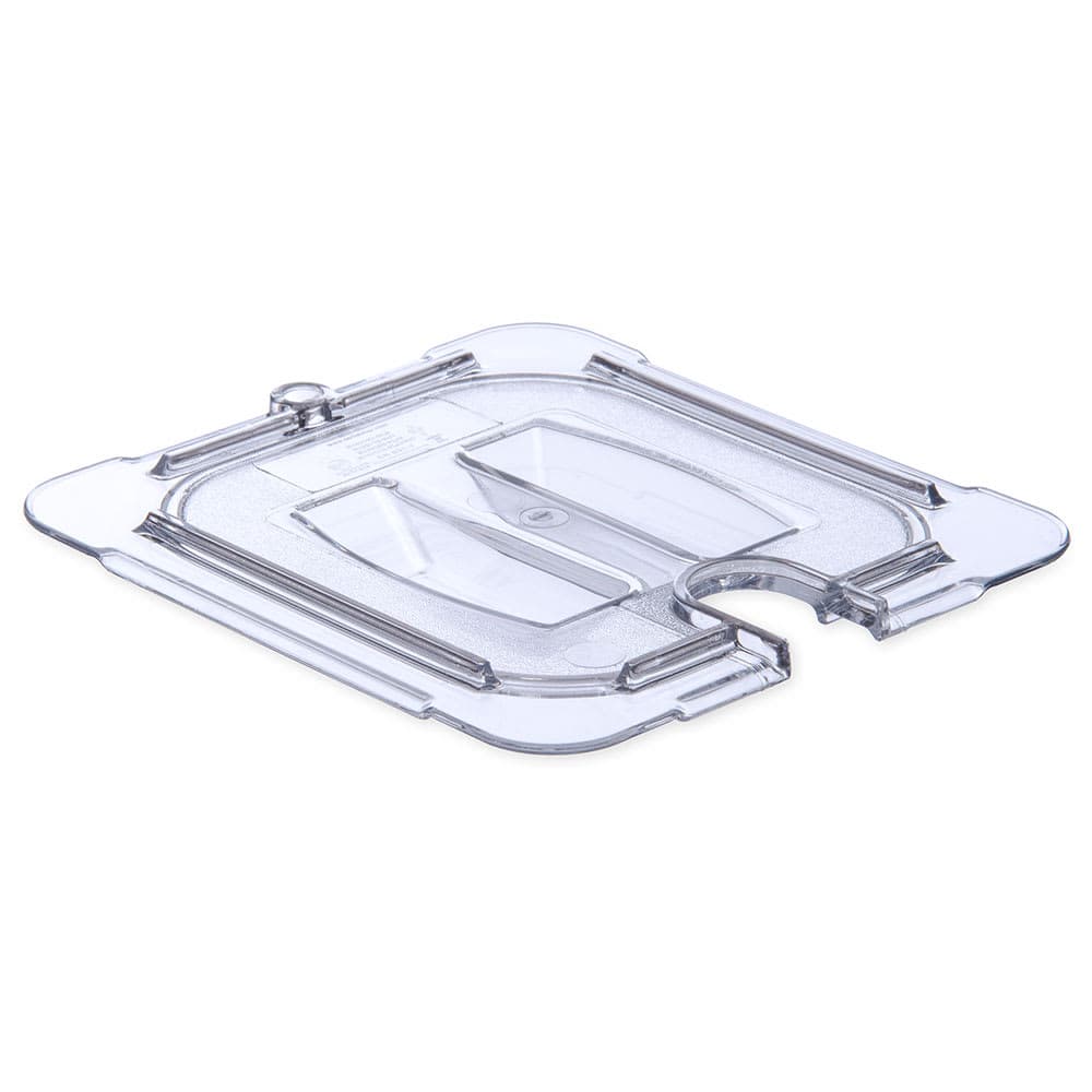 Carlisle Universal 1/6 Size Food Pan Notched Lid - Clear (10311U07)