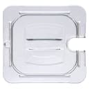 Carlisle Universal 1/6 Size Food Pan Notched Lid - Clear (10311U07) thumbnail 2