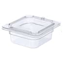 Carlisle Universal 1/6 Size Food Pan Lid - Flat, Clear (10316U07) thumbnail 3