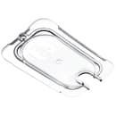 Carlisle Universal 1/9 Size Food Pan Lid - Flat, Notched, Clear (10337U07) thumbnail 4