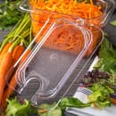 Carlisle Universal 1/9 Size Food Pan Lid - Flat, Notched, Clear (10337U07) thumbnail 5