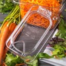 Carlisle Universal Ninth-Size Hinged Food Pan Lid - Notched, Polycarbonate, Clear (10339Z07) thumbnail 4