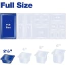 Carlisle 2 1/2"D Full Size High Temp Food Pan - Stackable (10400B13) thumbnail 5