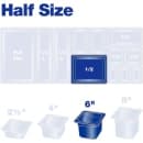 Carlisle 6"D Half Size High Temp Food Pan - Stackable (10422B13) thumbnail 5