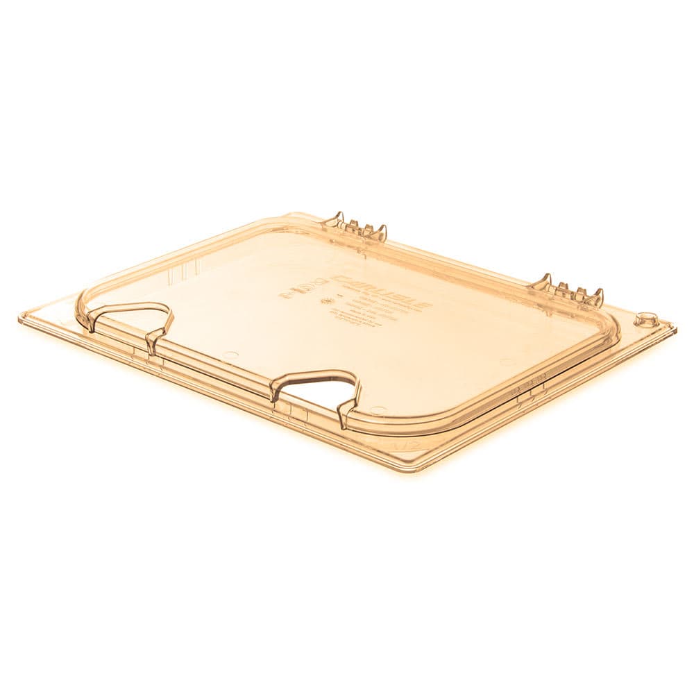 Carlisle StorPlus™ EZ Access High Heat 1/2 Size Universal Lid, Amber (10439Z13)