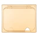 Carlisle StorPlus™ EZ Access High Heat 1/2 Size Universal Lid, Amber (10439Z13) thumbnail 2