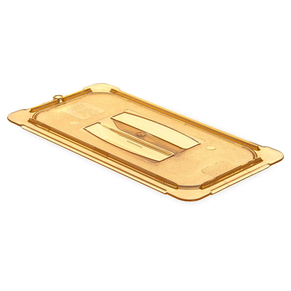 Carlisle Universal 1/3 Size High Heat Food Pan Handle Lid - Amber (10470U13)