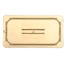 Carlisle Universal 1/3 Size High Heat Food Pan Handle Lid - Amber (10470U13) thumbnail 2