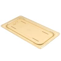 Carlisle Universal 1/3 Size High Heat Food Pan Handle Lid - Amber (10470U13) thumbnail 5