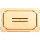Carlisle Universal 1/4 Size High Heat Food Pan Solid Lid - Amber (10490U13) thumbnail 2