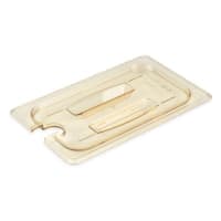 Carlisle Universal 1/4 Size High Heat Food Pan Solid Lid - Amber (10490U13) thumbnail 5