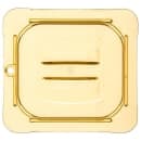 Carlisle Universal 1/6 Size High Heat Food Pan Solid Lid - Amber (10510U13) thumbnail 2
