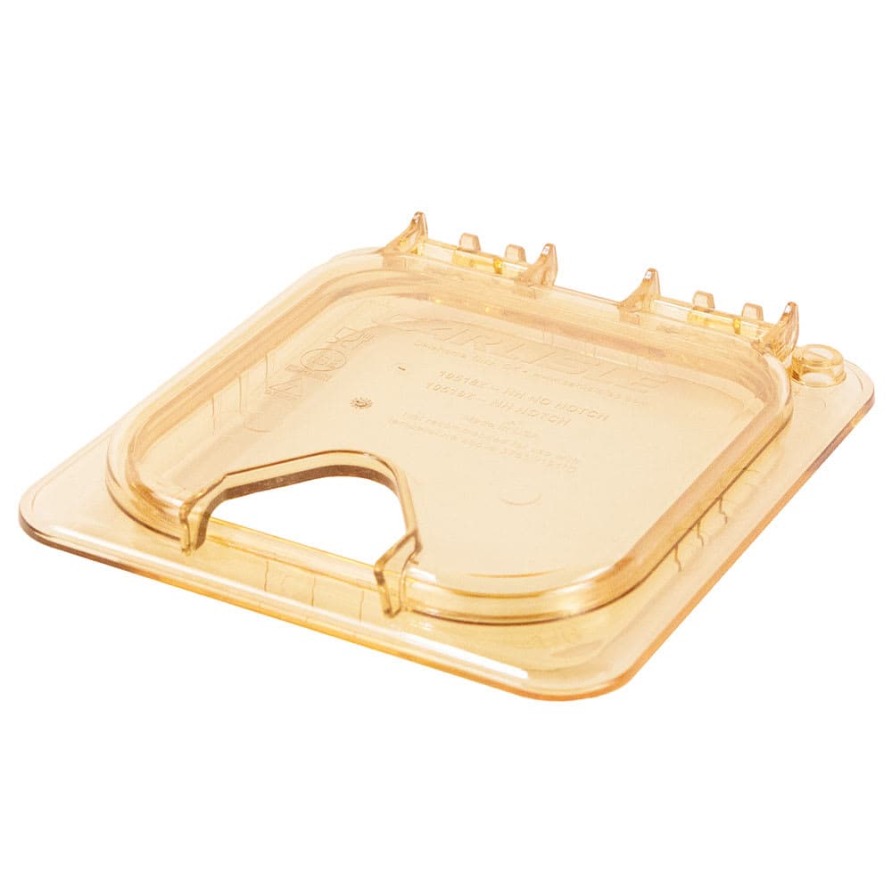 Carlisle StorPlus™ EZ Access High Heat 1/6 Size Universal Lid, Amber (10519Z13)