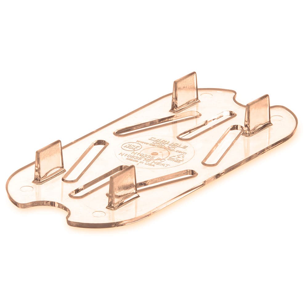 Carlisle 1/9 Size High Heat Drain Shelf - Amber (1053513)