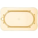 Carlisle Universal 1/9 Size High Heat Food Pan Lid - Flat, Amber (10536U13) thumbnail 2