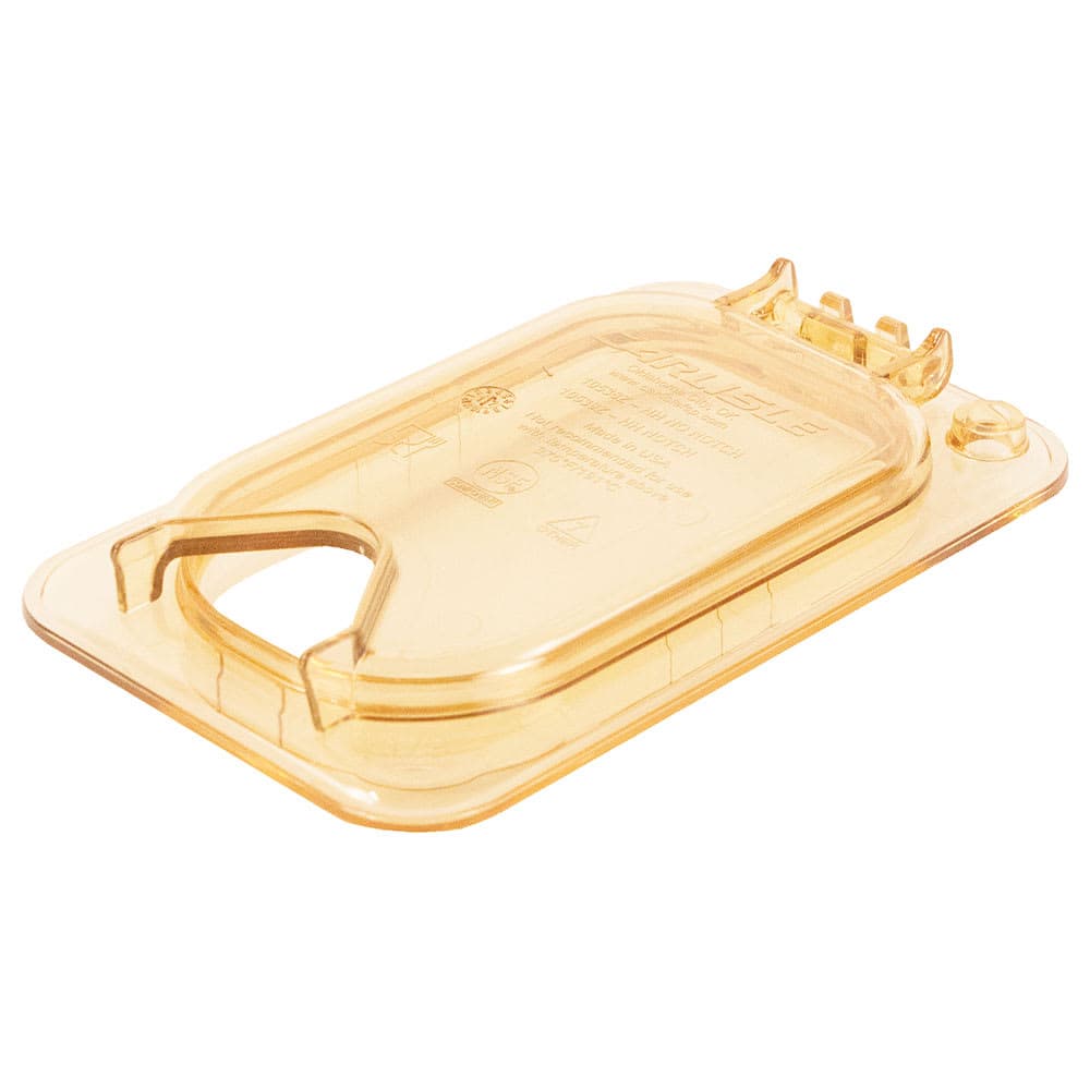Carlisle StorPlus™ EZ Access High Heat 1/9 Size Universal Lid, Amber (10539Z13)