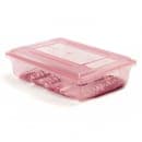 Carlisle 8 1/2 gal Food Storage Box - 26x18x6" Red (10621C05) thumbnail 4