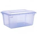 Carlisle 16 3/5 gal Food Storage Box - 26 x 18 x 12" Blue (10623C14) thumbnail 3