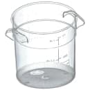 Carlisle 1 qt Round Food Storage Container - Stackable, Clear (1076107) thumbnail 3