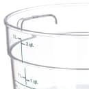 Carlisle 2 qt Round Food Storage Container - Stackable, Clear (1076307) thumbnail 4