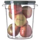 Carlisle 4 qt Round Food Storage Container - Stackable, Clear (1076407) thumbnail 2