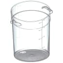 Carlisle 4 qt Round Food Storage Container - Stackable, Clear (1076407) thumbnail 3