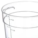 Carlisle 4 qt Round Food Storage Container - Stackable, Clear (1076407) thumbnail 4