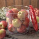 Carlisle 6 qt Round Food Storage Container - Stackable, Clear (1076507) thumbnail 6