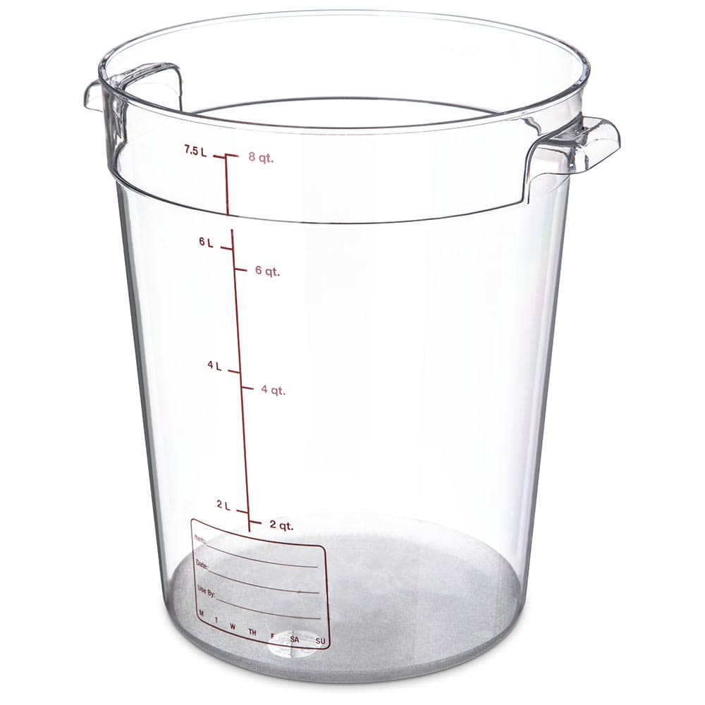 Carlisle 8 qt Round Container - Clear (1076607)