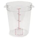 Carlisle 8 qt Round Container - Clear (1076607) thumbnail 5