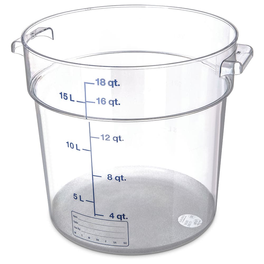 Carlisle 18 qt Round Container - Clear (1076807)