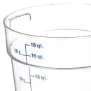 Carlisle 18 qt Round Container - Clear (1076807) thumbnail 4