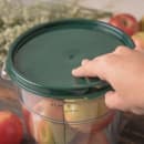Carlisle Food Storage Lid, for 2 & 4 qt Containers, Round, Forest Green (1077108) thumbnail 5