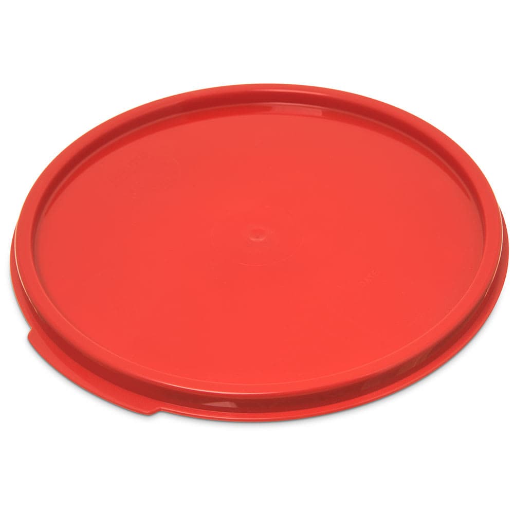 Carlisle Food Storage Lid, for 6 & 8 qt Containers, Round, Red (1077205)