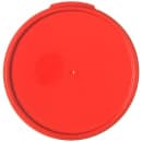 Carlisle Food Storage Lid, for 6 & 8 qt Containers, Round, Red (1077205) thumbnail 2