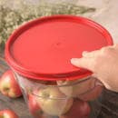 Carlisle Food Storage Lid, for 6 & 8 qt Containers, Round, Red (1077205) thumbnail 5