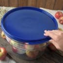 Carlisle 12/18/22 qt Round Food Storage Lid - Blue (1077360) thumbnail 5