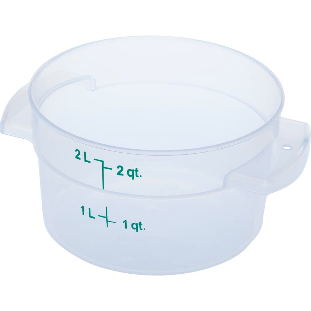 Carlisle 2 qt Round Storage Container - Clear (1096330)