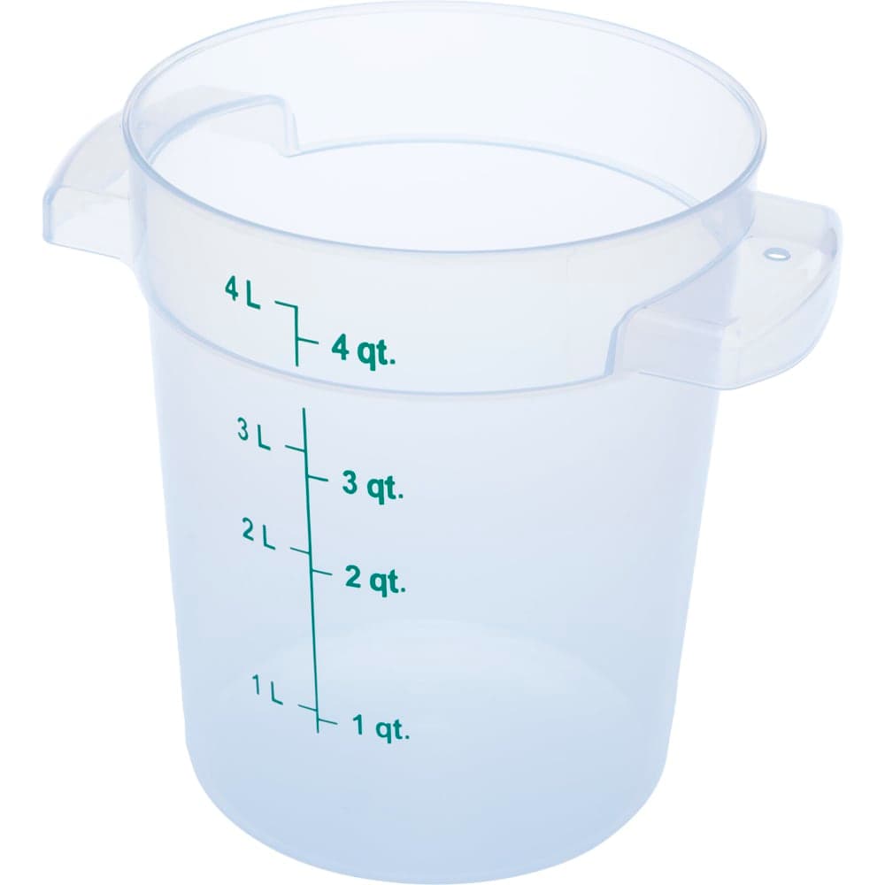 Carlisle 4 qt Round Storage Container - Clear (1096430)