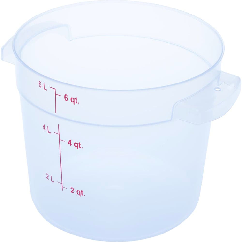 Carlisle 6 qt Round Storage Container - Clear (1096530)