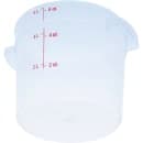 Carlisle 6 qt Round Storage Container - Clear (1096530) thumbnail 2