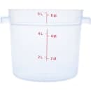 Carlisle 6 qt Round Storage Container - Clear (1096530) thumbnail 3