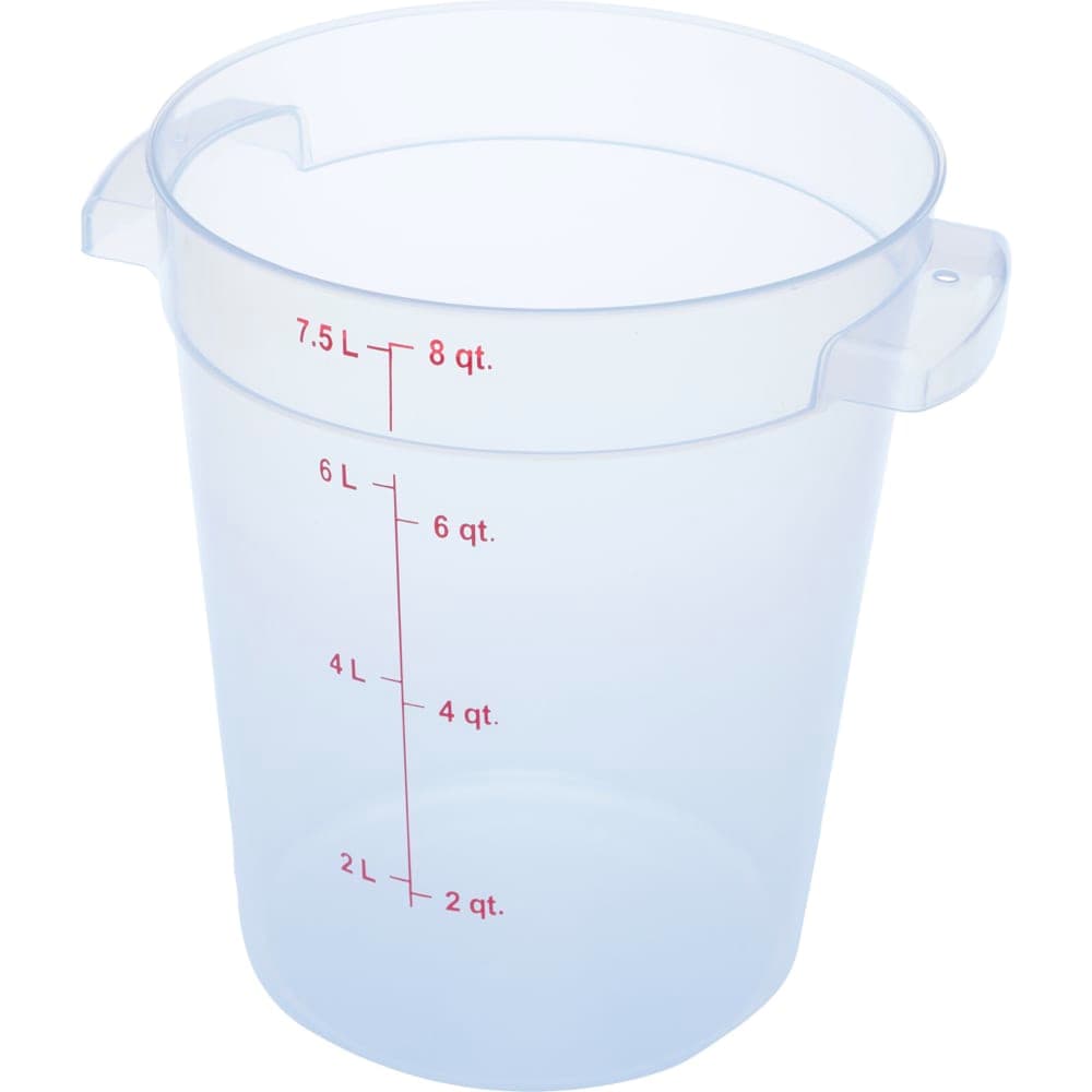 Carlisle 8 qt Round Storage Container - Clear (1096630)