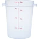 Carlisle 8 qt Round Storage Container - Clear (1096630) thumbnail 3
