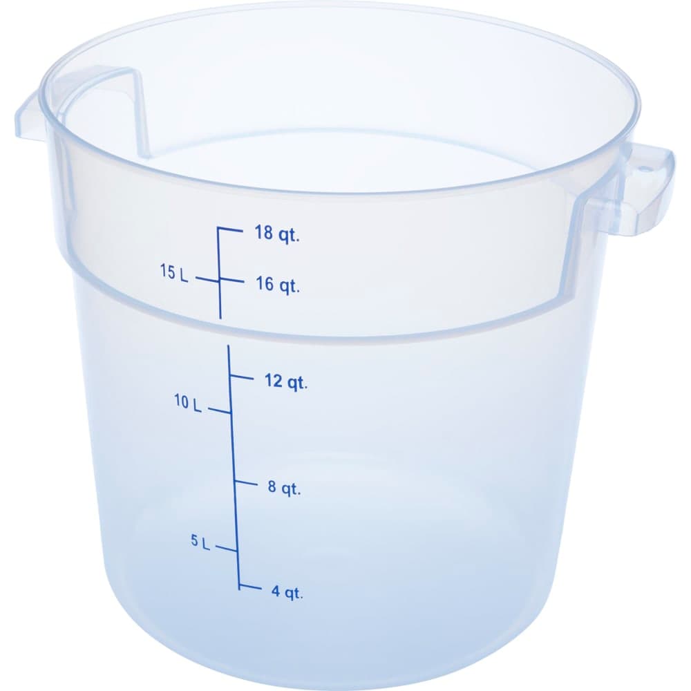 Carlisle 18 qt Round Storage Container - Clear (1096830)
