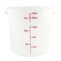 Carlisle 18 qt Round Storage Container - Clear (1096830) thumbnail 6
