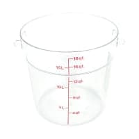 Carlisle 18 qt Round Storage Container - Clear (1096830) thumbnail 7