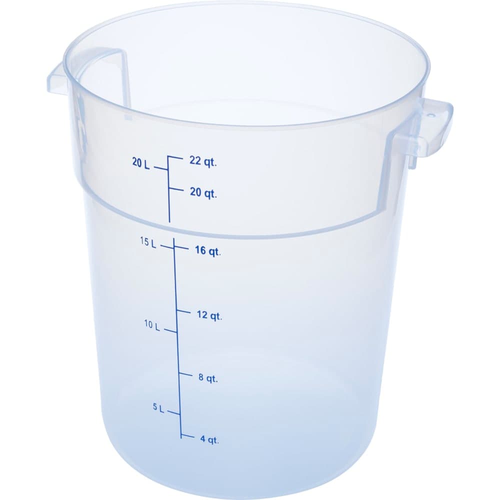 Carlisle 22 qt Round Storage Container - Clear (1096930)